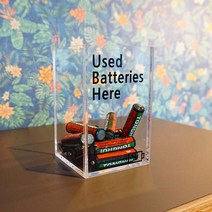 폐건전지 수거함 다용도 보관함, 영문