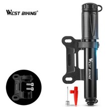 WEST BIKING 초경량 휴대용 자전거펌프(프레스타 슈레더방식 겸용)