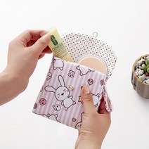 첫월경선물 생리대 큐티 파우치 보관 지퍼 휴대용 위생 미니 화장품 메이크업 초경 딸 학생