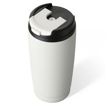 정품 텀블러 MUCHENGHY 뚜껑과 빨대가 있는 591.5ml(20온스) 텀블러 이중벽 스테인리스 스틸 진공 단열 높은 밀봉 누출 방지 여행용 커피 머그잔 뜨겁거나 차가운 음, 6, Black