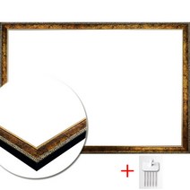 디자인 슬림앤틱카키액자 내경 250x340mm 300피스 직소퍼즐 사진액자, 슬림앤틱골드 (250x340mm)+벽걸이용 꼭꼬핀1개