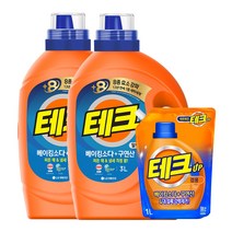 테크 베구 3L 용기 x 2 + 1L 리필, 단품