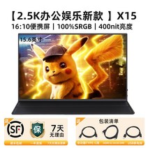 FHD 4K 15인치 초슬림 분할 화면 스위치 디스플레이 게임 HDR 휴대용 모니터, X15-2.5K-터치 모델 15.6FHD