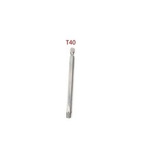 1pc 마그네틱 Torx 스크루 드라이버 비트 100mm 보안 변조 방지 전기 핸드 용 스타, [11] T40