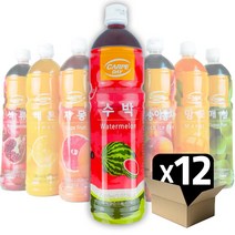 까르페데이 과일음료 베이스/대호액상 1000ml(12병 1박스), 1000ml, 12개