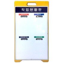 A형 PE입간판 - 작업현황판 (디자인2번), 단품, 단품