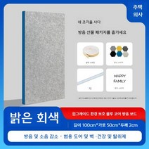 방음벽 보드 차음 방음재 자재 흡음재 흡음 부스 판넬, [두께 2cm] 밝은 회색 100cm50cm장