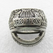 미국 원/제로 달러 링 39이글39 구리 니켈 합금 수제 크기 8-16, [09] 16