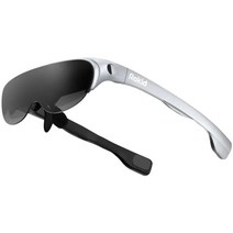 VR안경 컴퓨터 VR 게임 기기 오리지널 rokid air ar 스마트 안경 120 1080p oled 듀얼 디스플레이 43°fov 접이식 홈 보기 축구 vr 유리가 있는 화면, 은
