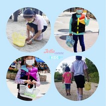 젤라꼼므 어린이 체험학습 시장바구니 6칼라, 핑크
