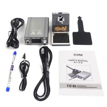 용접테이블 GVM T12-XS 온도 조절 용접 스테이션 빠른 상승 T12 납땜 테이블 6s 주석 BGA 재가공 도구, [02] with 1 tip, [01] US, 02 with 1 tip, 01 with 1 tip