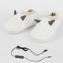 발 보온 난로 USB 풋 워머 신 전기 따뜻한 워킹 온도 조절 가능 분해 및 세척 충전 은행 난방, 흰색 온도 조절기, 40-41