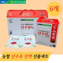 농협 산수유 진액 산수유즙 70ml 30포 1박스 6박스 선물 세트