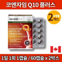 코스트코 홈쇼핑 코엔자임 Q10 큐텐 코큐텐 50대 60대 70대 80대 여성 여자 남성 남자 종합 실버 영양제 비타민 A B1 B2 C E, 2박스