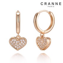 [끄란느] 14K 트윙클러브귀걸이 (gold pin) C24EGP198