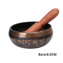 해외 명품 프리미엄 싱잉볼 불교 용품 명상 종 티베트어 노래 그릇 손 망치 요가 구리, 청동