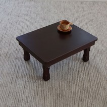 포메리트 무늬목 엔틱 찻상 510 x 390 mm, 다크엔틱