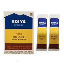 이디야커피 토피넛 라떼 스틱 10개 20g 이디아 비니스트 토피넛 라떼, 이디야커피 토피넛 라떼 10개
