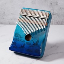 칼림바 카림바 건반악기 21 키 17 키 엄지 피아노 마호가니 나무 음 비라 악기 Musicales 30 키 악기 Calimba 기계 특이한악기, 크레인 그라데이션 블루