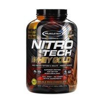 머슬테크 니트로 테크 골드 WPI 유청 단백질 쉐이크 초코 2.51kg