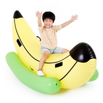 헬로디노 에어바운스 바나나 시소 유아 가정용 홈 실내 놀이기구(구매 / 대여NO)   공기 주입기 증정