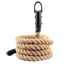 외줄타기 극기훈련 크로스핏 밧줄 박스 고정 거치대 주짓수 레슬링 유도 피트니스 훈련 외줄오르기, 로프 38mm 9m