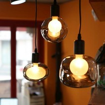 LED에디슨전구 인테리어전구 테이블스탠드 10종, LED버블램프 사각원형 G150 인테리어전구