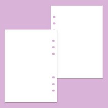 [바보사랑] 6공 다이어리 도트 속지 A5 - 총100page