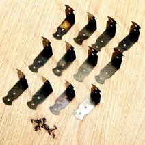 레트로 러기지 박스 코너 아이언 브래킷 가구 책상 가장자리 커버 앤티크 브론즈 장식 프로텍터 41mm 24mm 12 개 4, [04] 12pcs Large