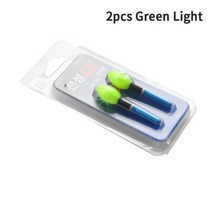 해루질 LED 낚시 라이트 스틱 야간 플로트 액세서리 배터리 작동 2 개, 02 Green