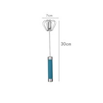 가축 사료 교반기 배합기 혼합 믹서 Hand Pressure Semi-automatic Egg Beater Stainless Steel Kitchen Ac, 08 Blue tuba