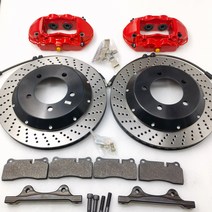 호환 Jekit 자동차 브레이크 4 pots 캘리퍼스 380x28mm 플로팅 세트 bmw-m3 e92 2007 후면