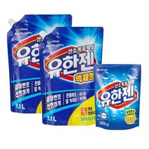 유한 유한젠 산소계 표백제 액체형 리필 1.1L X2개+유한젠 200g 증정용, 1개