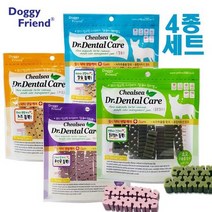 치석제거 입냄새 관리 덴탈 츄 4종 반려견간식 애견껌 스트레스해소 애정, 상세페이지 참조