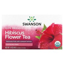 히비스커스 꽃차 무카페인 티백 20개 40g(1.4oz)