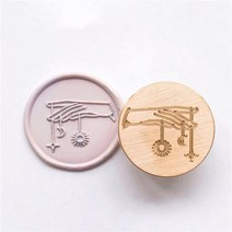 왁스 인감 스탬프 카메라 매듭 미소기도 씰링 헤드 봉투 결혼식 초대장 선물 포장 스크랩북, just head 23