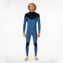 Rip curl C 124MFS Dawn Patrol Chest Zip 3/2mm Wetsuit Steamer - Blue Black (립컬 다운 패트롤 웻슈트)