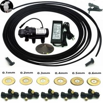 SS기 농업용 엔진분무기 살수기15M 가정 정원 농업 물 분무기 관개 냉각 먼지 제거 저압 전기 펌프 금속, 0.1mm nozzle set, 0.1mm nozzle set