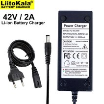 1-20PCS Liitokala 36V 배터리 충전기 출력 42V 2A 입력 100-240VAC 리튬 이온 10S 전기 자전거, [09] 15PCS Charger, [03] UK  Plug