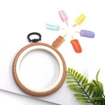 마미쏘잉/ 미니 고무수틀-브라운 7cm / 십자수 프랑스자수/ 악세사리 자수용 후프/ 인테리어액자