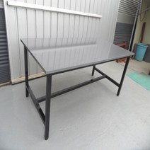 작업대 작업용테이블 고정형탁자 택배 포장 다이 검수대 책상 작업다이, 1800*900 진회색. 망비. 청그린