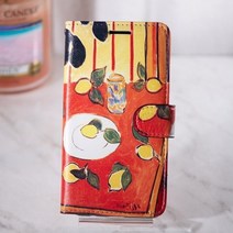 기타 바보사랑[프디케]LG Q7+ Q725 앙리마티스 레몬 다이어리 케이스, LGQ7+Q725