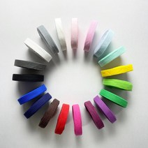 핀쿠션 10마) 15mm 면 헤링본 소프트 테이프 (900cm), 블루