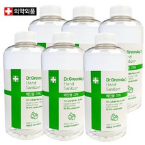 너츠 자동분사 손세정기 손소독기 비접촉 소독액500ml 건전지 포함, 리필액500ml 6개