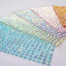젤리 보석 스티커 큐빅 스티커 장식스티커 3mm 5mm, 화이트3mm