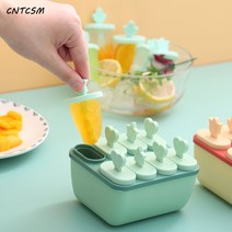 CNTCSM 아이스크림 만들기 아이스크림 수제 아이스케이크 올드 아이스바 아이스바 아이스바 만들기 틀 가정용, 라운드 그린