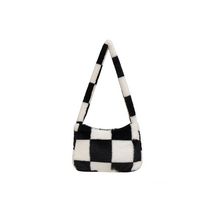 앙고라 체커보드 크로스백