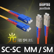 디옵텍 SSOM1M-20 광점퍼코드 (SC-SC 2C 멀티모드 1G 20M), 1개