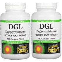 1+1 내추럴팩터스 DGL 리코리스 감초 뿌리 추출물 180정 아니스 스테비아 잎 추출물