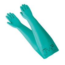 안셀 64cm 니트릴 내화학 장갑 알파텍 58-008, 9호